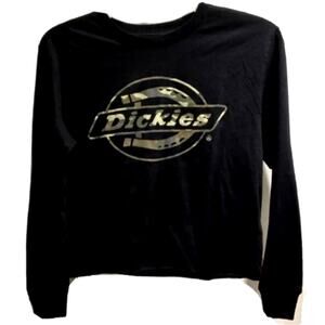 Dickies Black T-Shirt with Camo Logo - Size XS